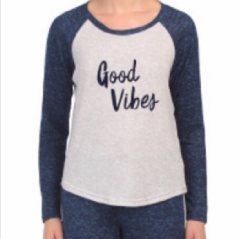 Good vibes long sleeve lightweight pullover